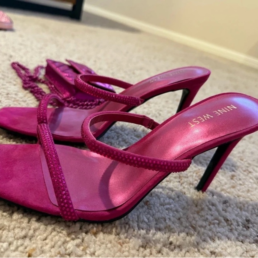 Nine West Fuchsia Strappy Heels